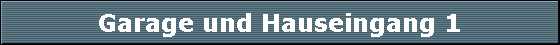 Garage und Hauseingang 1