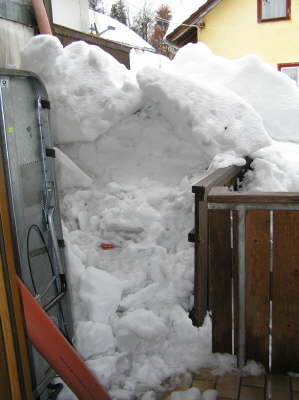 Ausgang nach Dachlawine